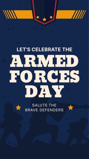 Armed Forces Day Greetings Facebook story Image Preview