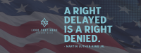 Human Rights Quote Facebook Cover Design