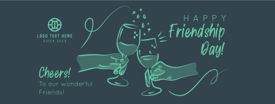 Friendship Day Cheers Facebook cover Image Preview