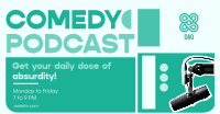 Daily Comedy Podcast Facebook Ad Design