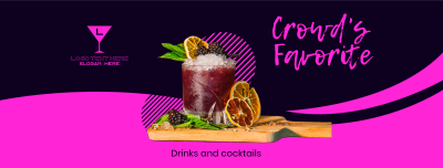 Ladies Night Cocktails Facebook cover Image Preview