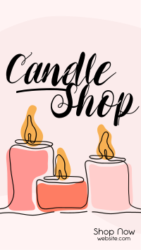 Candle Line YouTube Short Design