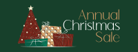 Annual Christmas Sale Facebook cover Image Preview