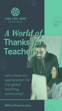 Modern Teachers Day TikTok Video Design