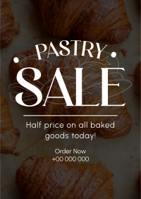 Pastry Sale Today Poster Design