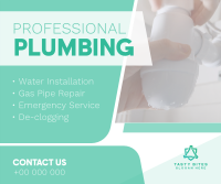 Modern Professional Plumbing Facebook post Image Preview