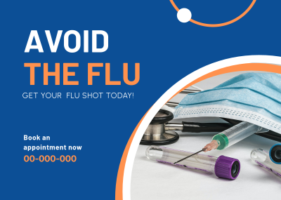 Get Your Flu Shot Postcard Image Preview