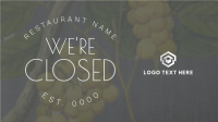 Rustic Closed Restaurant Facebook event cover Image Preview