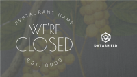 Rustic Closed Restaurant Facebook Event Cover Image Preview