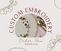 Embroidery Order Facebook Post Design