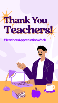 Teacher Appreciation Week Facebook Story Design