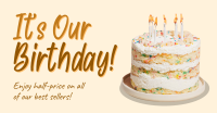 Business Birthday Greeting Facebook ad Image Preview