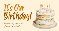Business Birthday Greeting Facebook Ad Design