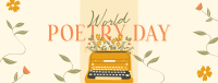 Vintage World Poetry Facebook cover Image Preview