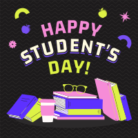 Bright Students Day Instagram Post Design