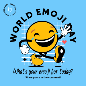 A Happy Emoji Instagram post
