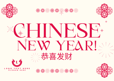 Happy Chinese New Year Postcard Image Preview