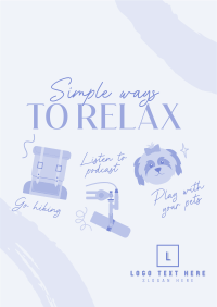 Cute Relaxation Tips Flyer Image Preview