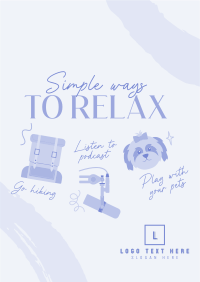 Cute Relaxation Tips Flyer Preview