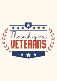 Thank you Veterans Wreath Flyer Image Preview