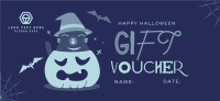Halloween Cat Gift Certificate Design