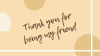 Thank you friend greeting Facebook Event Cover Design