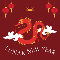 New Year of the Dragon Linkedin Post Image Preview