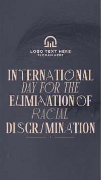 Eliminate Racial Discrimination Facebook Story Design