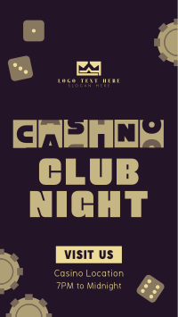 Casino Club Night Instagram Reel Design