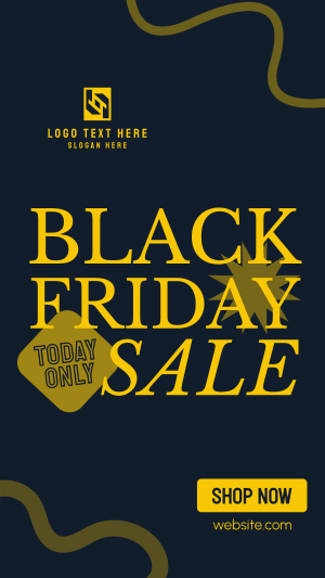 Black Friday Scribble Sale Facebook story Image Preview