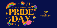 Pride Day Stickers Twitter Post Design