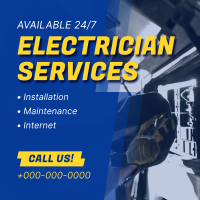 Electrical Repair Service Instagram Post Design