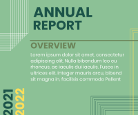 Annual Report Lines Facebook Post Design