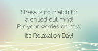 Wavy Relaxation Day Facebook Ad Design