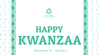 Kwanzaa Cultural Pattern Facebook event cover Image Preview