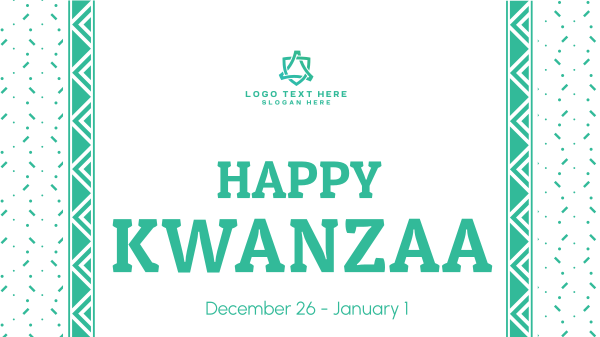 Kwanzaa Cultural Pattern Facebook Event Cover Design Image Preview