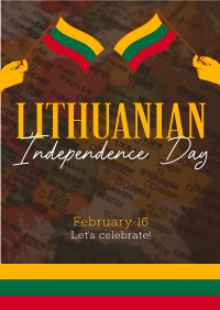 Modern Lithuanian Independence Day Poster Image Preview