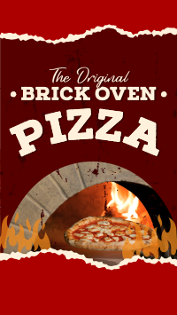 Brick Oven Pizza Facebook Story Design