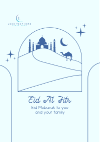 Eid Al Fitr Desert Poster Image Preview