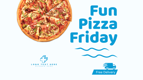Fun Pizza Friday Facebook Event Cover Design Image Preview
