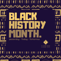 Modern Black History Month Instagram Post Design