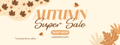 Autumn Season Sale Facebook cover Image Preview