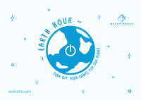 Earth Hour Switch Postcard Image Preview