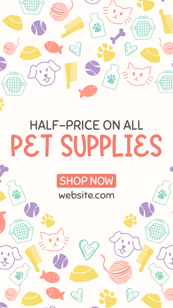 Pet Store Now Open Instagram Story Design Image Preview