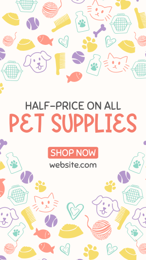 Pet Store Now Open Instagram story Image Preview