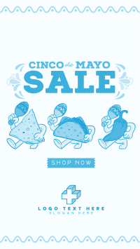 Cinco De Mayo Mascot Sale YouTube Short Design