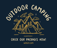 Rustic Camping Facebook Post Design