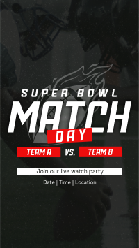 Superbowl Match Day Facebook Story Design