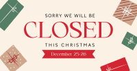 Christmas Closed Holiday Facebook ad Image Preview