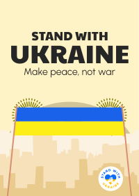 Stand With Ukraine Banner Poster Image Preview